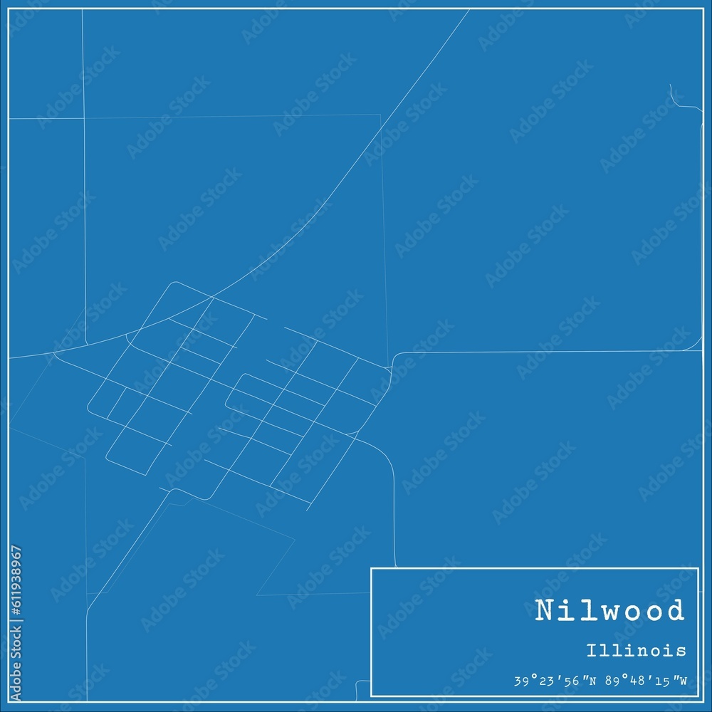 Blueprint US city map of Nilwood, Illinois. Blueprint US city map of Nilwood, Illinois.