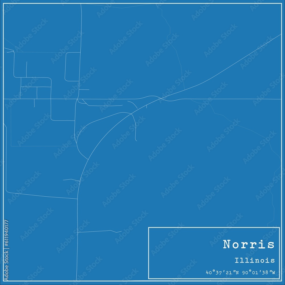 Blueprint US city map of Norris, Illinois. Blueprint US city map of Norris, Illinois.