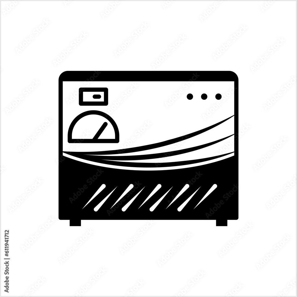 Obraz premium Voltage Stabilizer Icon, Ac Electric Voltage Stabilizer, Automatically Maintain A Constant Output Voltage Level