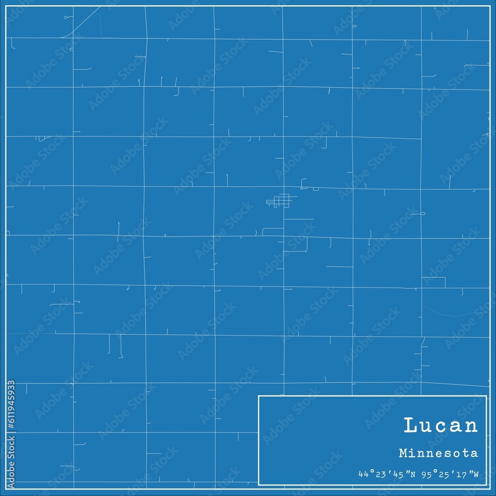 Blueprint US city map of Lucan, Minnesota. Blueprint US city map of Lucan, Minnesota.