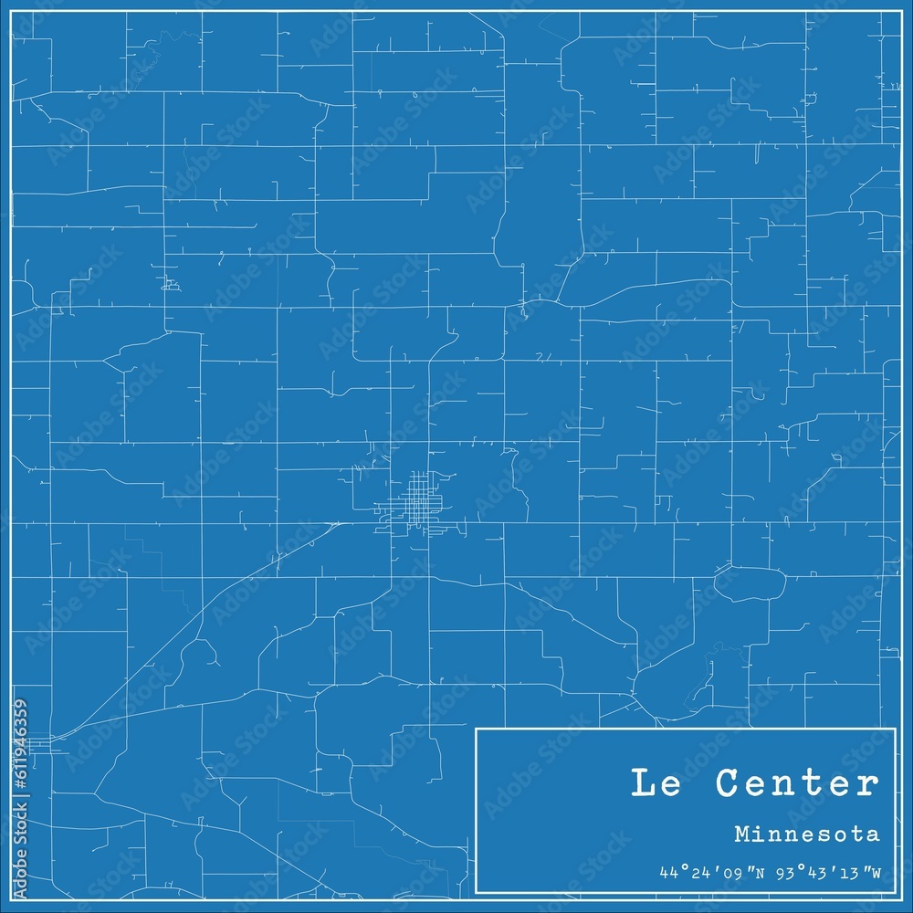 Blueprint US city map of Le Center, Minnesota. Blueprint US city map of Le Center, Minnesota.