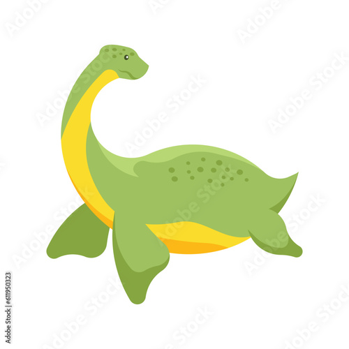 Cute dinosaur. Cartoon illustration of cute dinosaur vector.