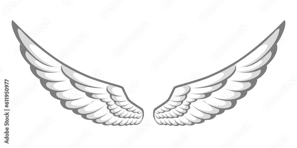 Obraz premium angel wings icon vector 