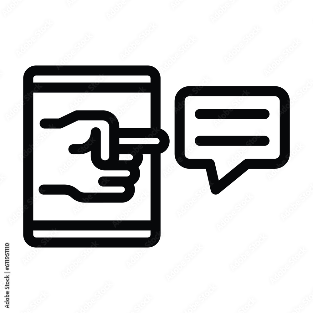 cyberbullying line icon illustration vector graphic cyberbullying line icon illustration vector graphic