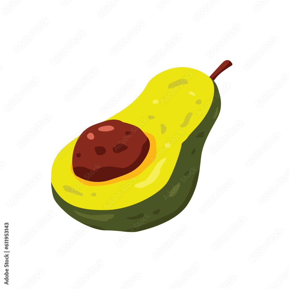 Avocado fruit cartoon vector illustration Avocado fruit cartoon vector illustration