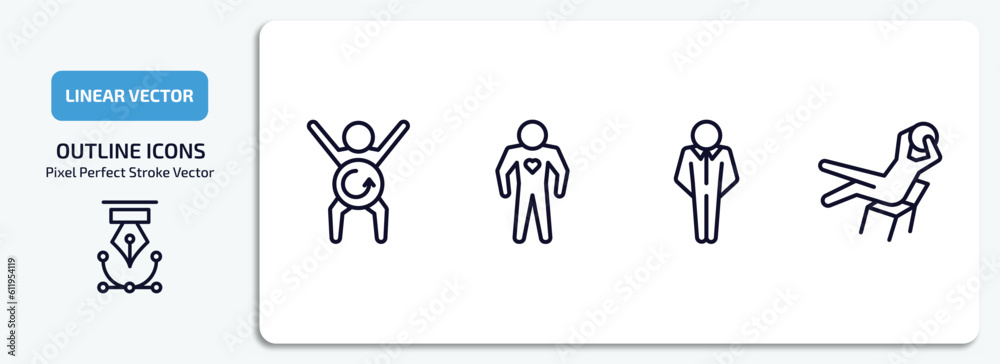 feelings outline icons set. feelings thin line icons pack included refreshed human, alive human, cool human, lazy vector. feelings outline icons set. feelings thin line icons pack included refreshed human, alive human, cool human, lazy vector.