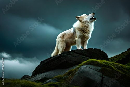 wolf in the mountains © awais