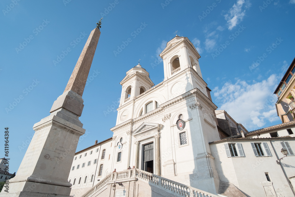 Trinita dei Monti, the Roman Catholic late Renaissance titular church in Rome, Italy.