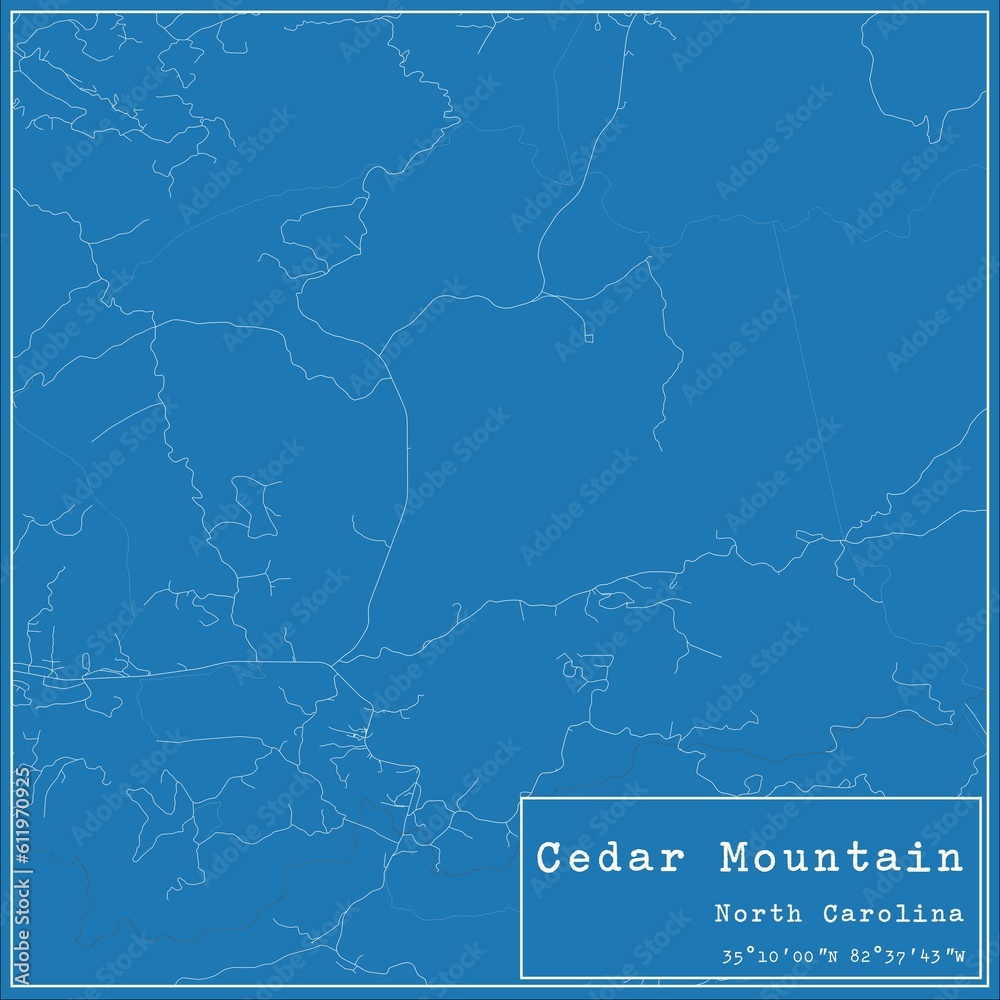 Blueprint US city map of Cedar Mountain, North Carolina. Blueprint US city map of Cedar Mountain, North Carolina.
