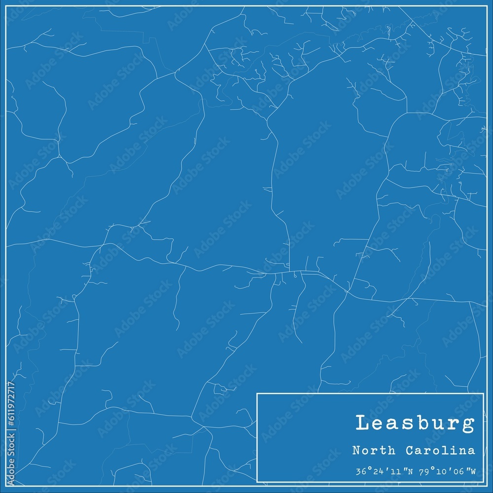 Fototapeta mapa świata dla dzieci Blueprint US city map of Leasburg