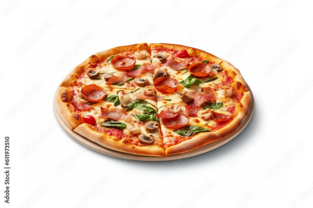 Pizza isolated on white background Pizza isolated on white background