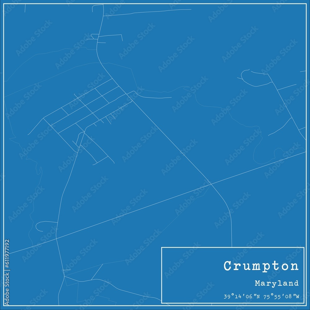 Blueprint US city map of Crumpton, Maryland. Blueprint US city map of Crumpton, Maryland.