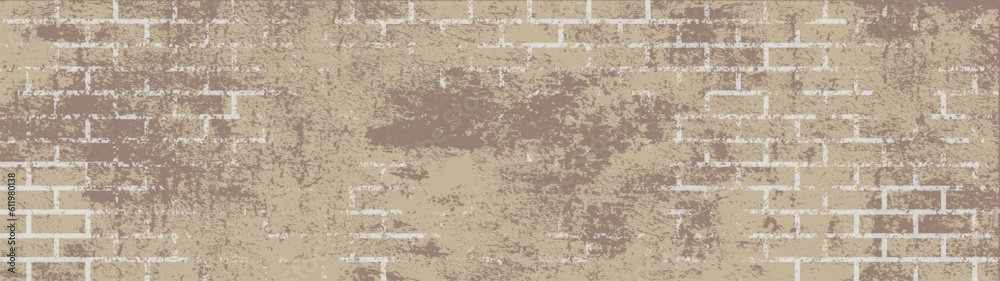 Fototapeta premium brick wall background with block