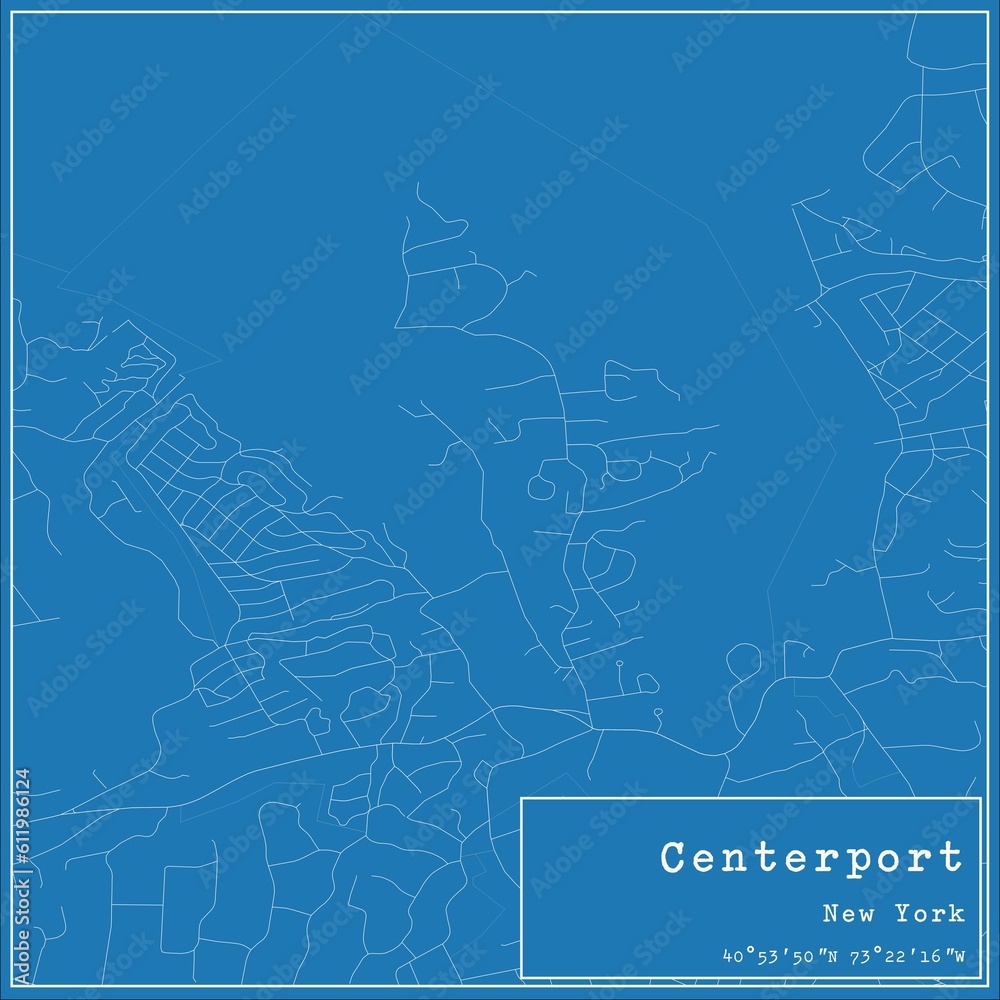 Blueprint US city map of Centerport, New York. Blueprint US city map of Centerport, New York.