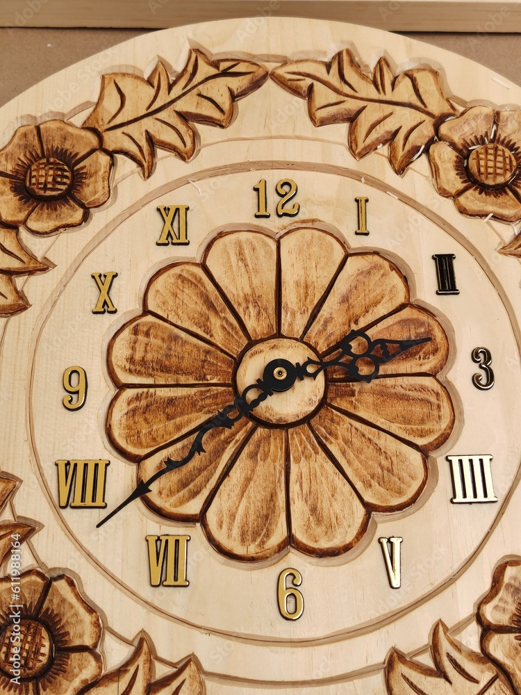 clock with ornament