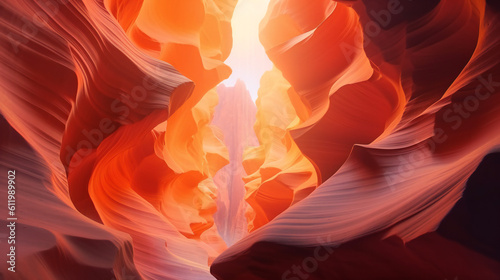 Captivating view of antelope canyon cave