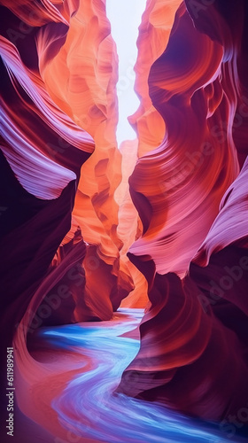Captivating view of antelope canyon cave