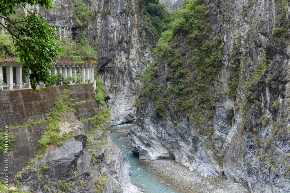 Serene and tranquil Liwu River in Hualien Taroko Gorge Serene and tranquil Liwu River in Hualien Taroko Gorge