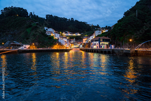 The twilight in Cudillero