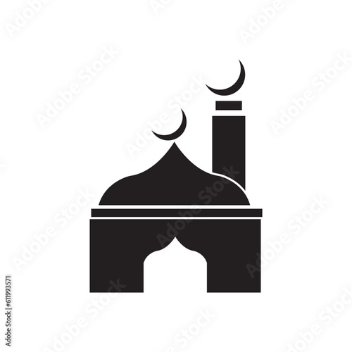 Mosque logo vector Illustration design template