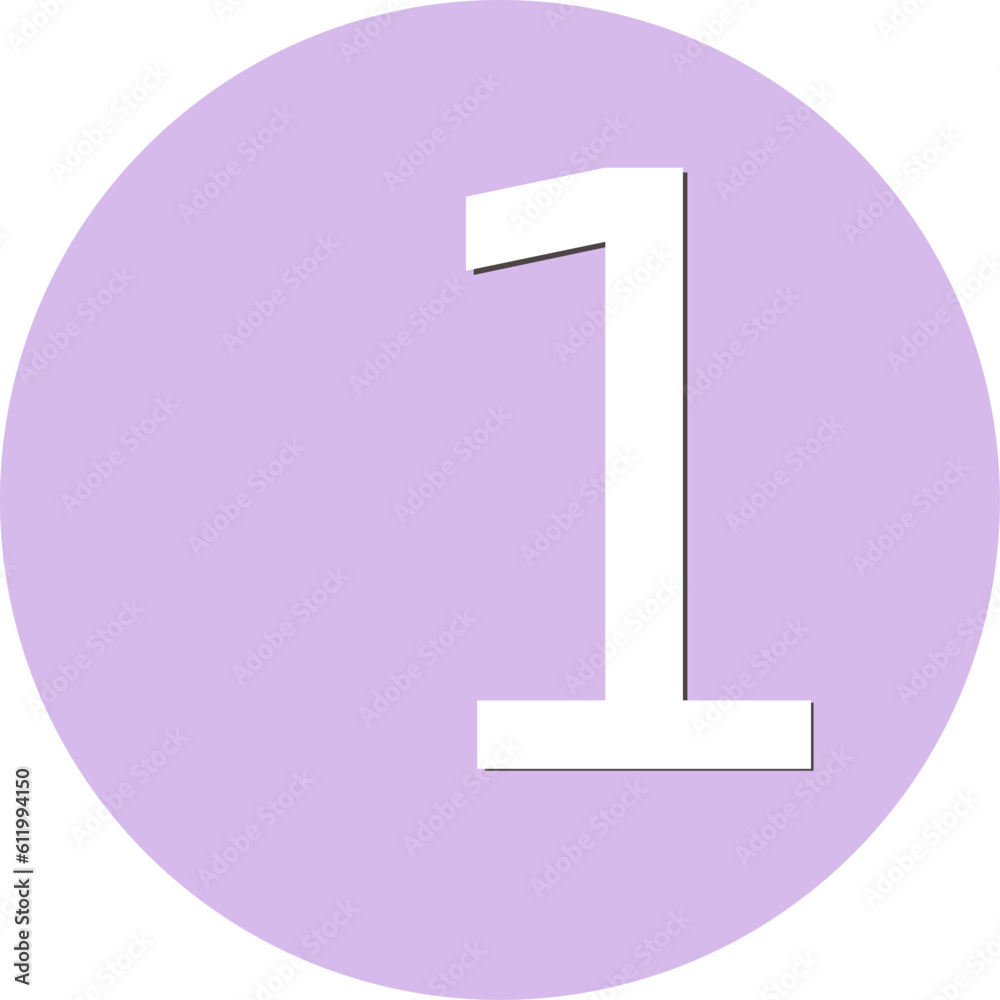 Numbers on the purple circle Numbers on the purple circle