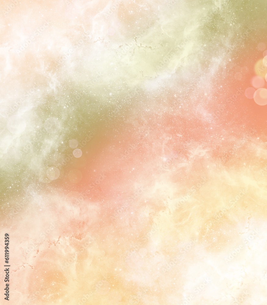 Fototapeta premium Sky gradient with cloud like cotton candy background 