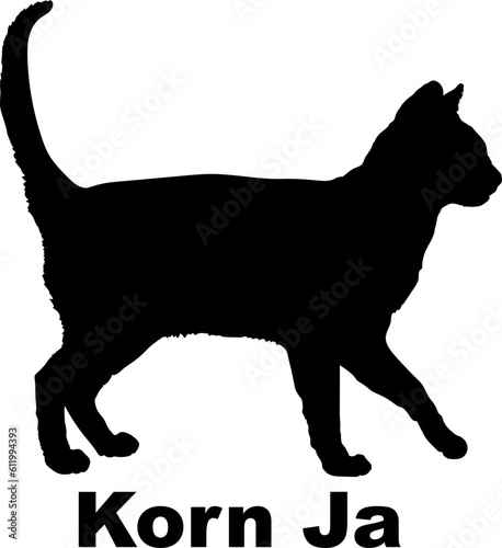 Korn Ja Cat silhouette cat breeds