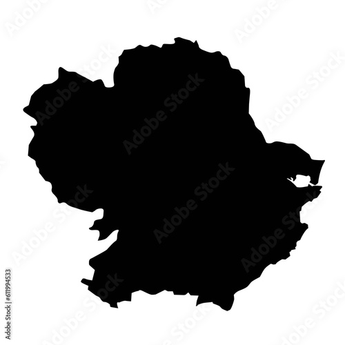 Angus map  council area of Scotland. Vector illustration.