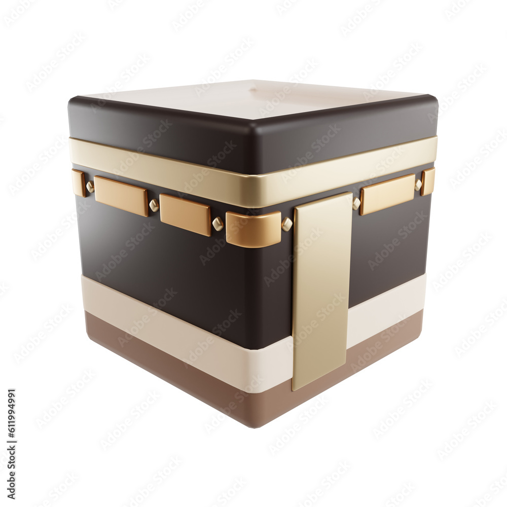 3D Illustration of Kaaba in Islamic Pilgrimage of Hajj 3D Illustration of Kaaba in Islamic Pilgrimage of Hajj