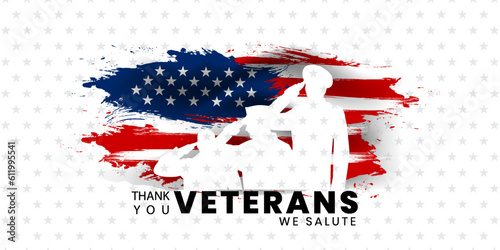 Fotomurale Veterans day poster