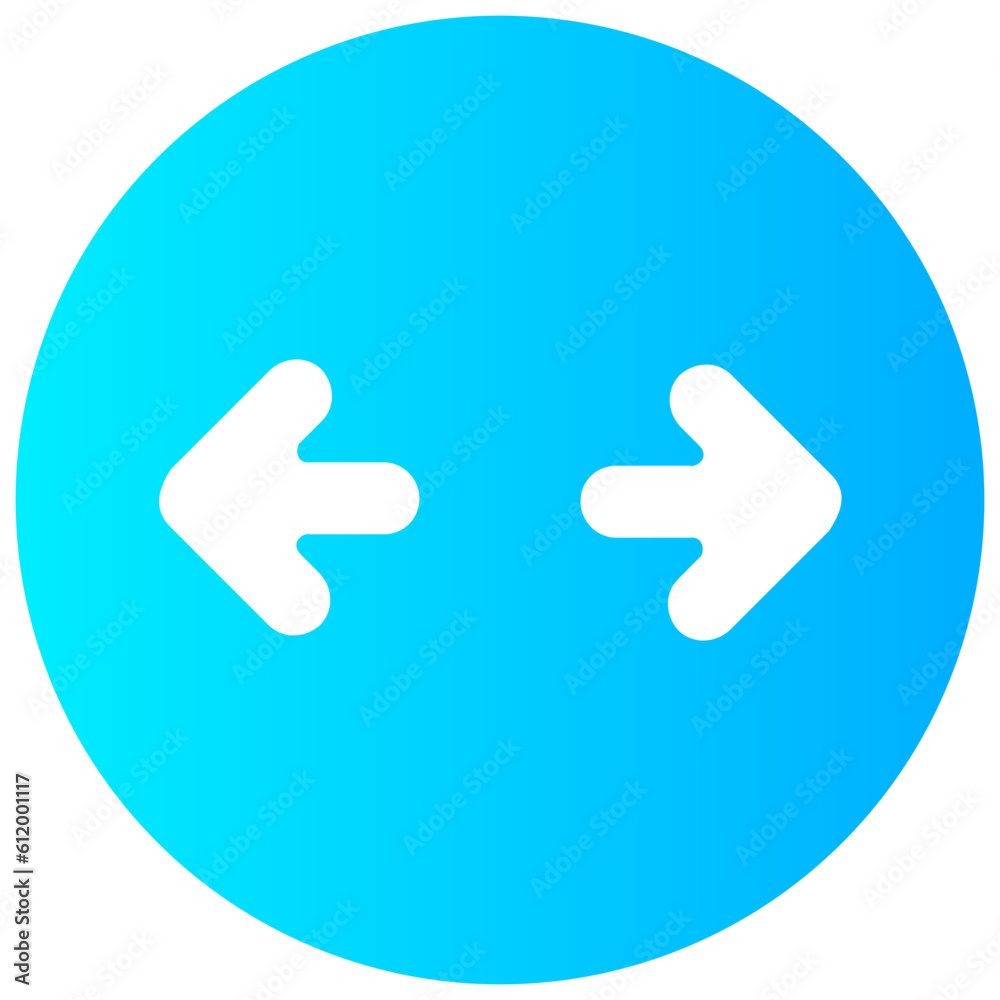 horizontal expand arrow round vector icon horizontal expand arrow round vector icon