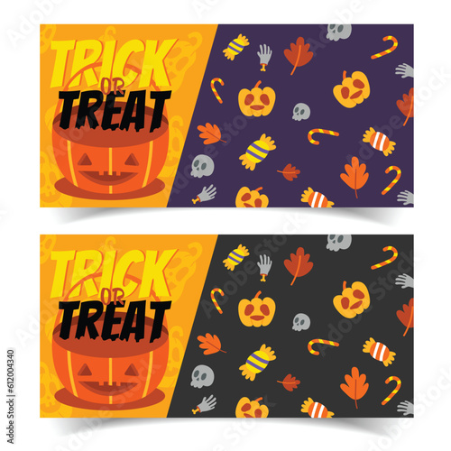 halloween banners set