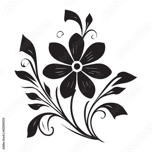 flower, leaf, flourish, tattoo, peony, art, illustration, black, decoration, design, floral, nature, vector, beautiful, artistic, border, classical, corner, deco, doodle, draw, elegant, elements, fash