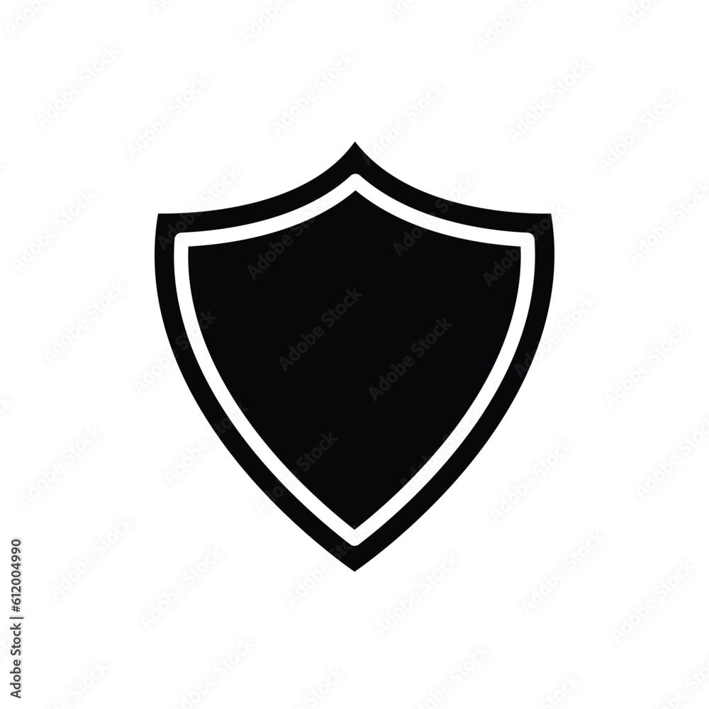 shield, icon, vector, illustration, design, template, flat, style