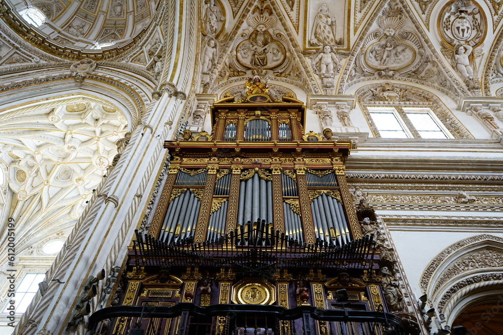 Mezquita de Cordoba organ detail, Andalucia, Spain