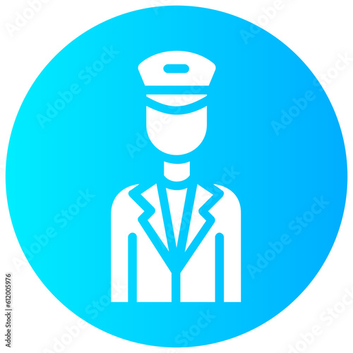 driver round vector icon