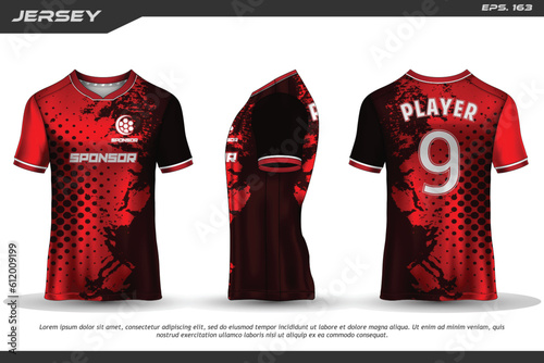 Jersey design sublimation t shirt Premium geometric pattern Incredible Vector collection for Soccer football racing cycling gaming motocross sports