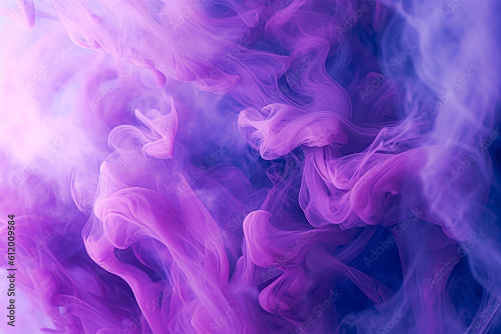 Fototapeta premium Colored Translucent Smoke Vapors With Matte Color For Backgrounds And Wallpapers Created With The Help Of Artificial Intelligence