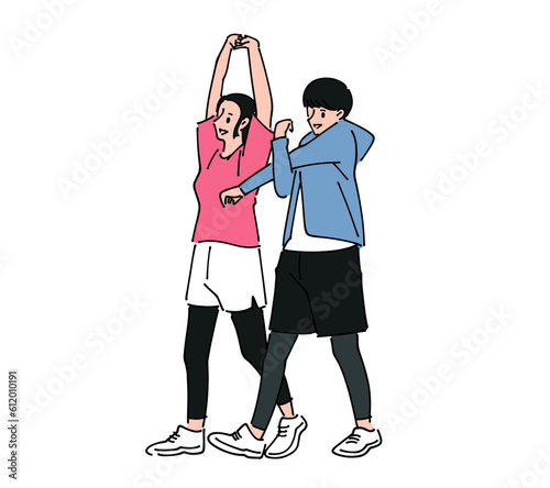 人物 おしゃれイラスト素材