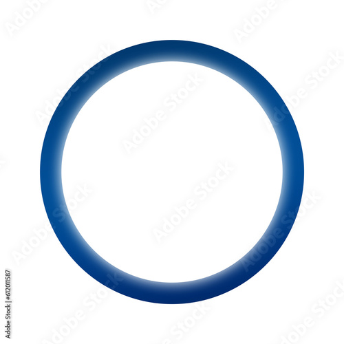 blue banner circle light neon and dot
