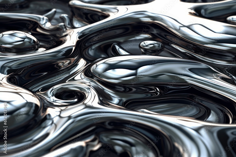 Liquid steel. Generate Ai