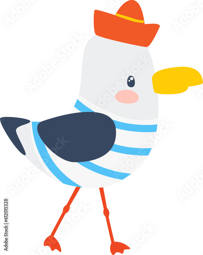 Cute Nautical, Summer, Sailing, seagull