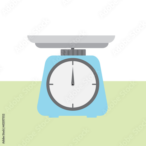 kitchen scales isolated on white background