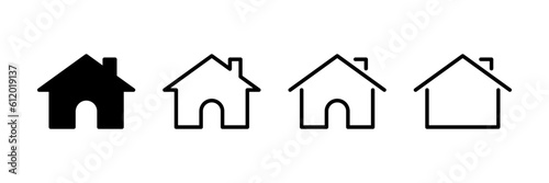 Web home icon , House vector icons set, Home sign or Main page icon for contact icons