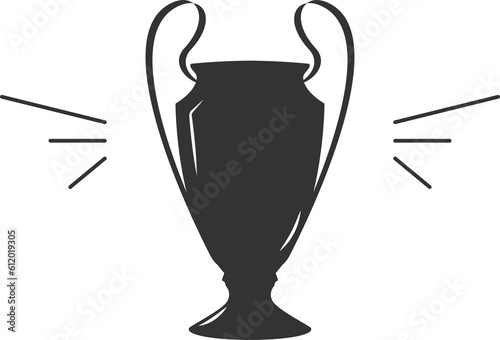 Champions League Cup Football. Soccer trophy illustration photo