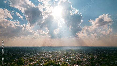 clouds and sun