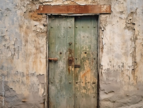 Rustic Metal Door -ai generated © dasom