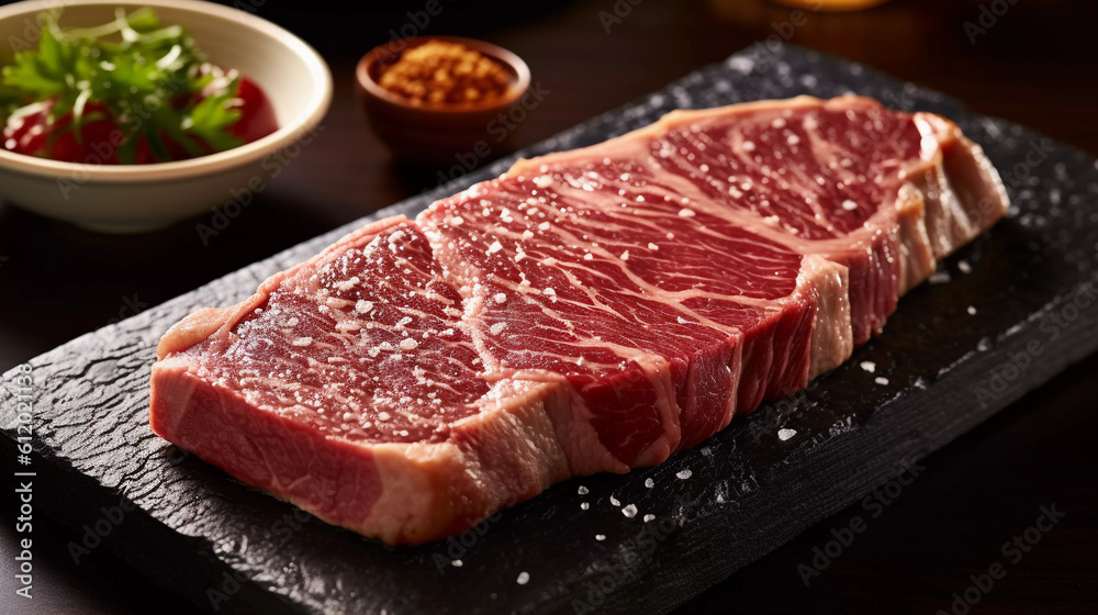 Culinary Gem: Reveling in the Unforgettable Richness of Wagyu Beef, Generative AI.