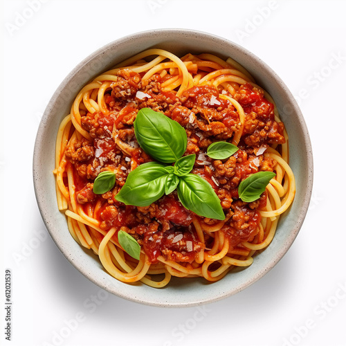 Italian Classic  savoring the Authentic Taste of Spaghetti Bolognese  Generative AI.