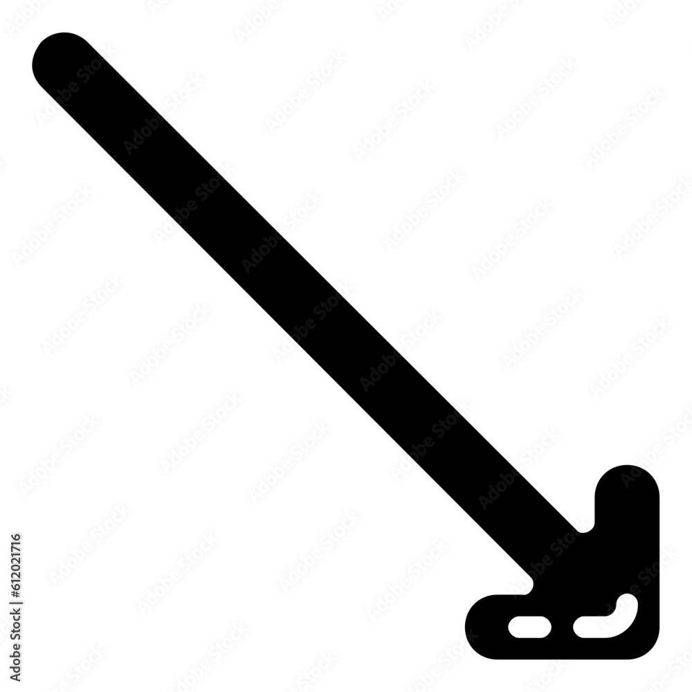 right down arrow glyph vector icon right down arrow glyph vector icon